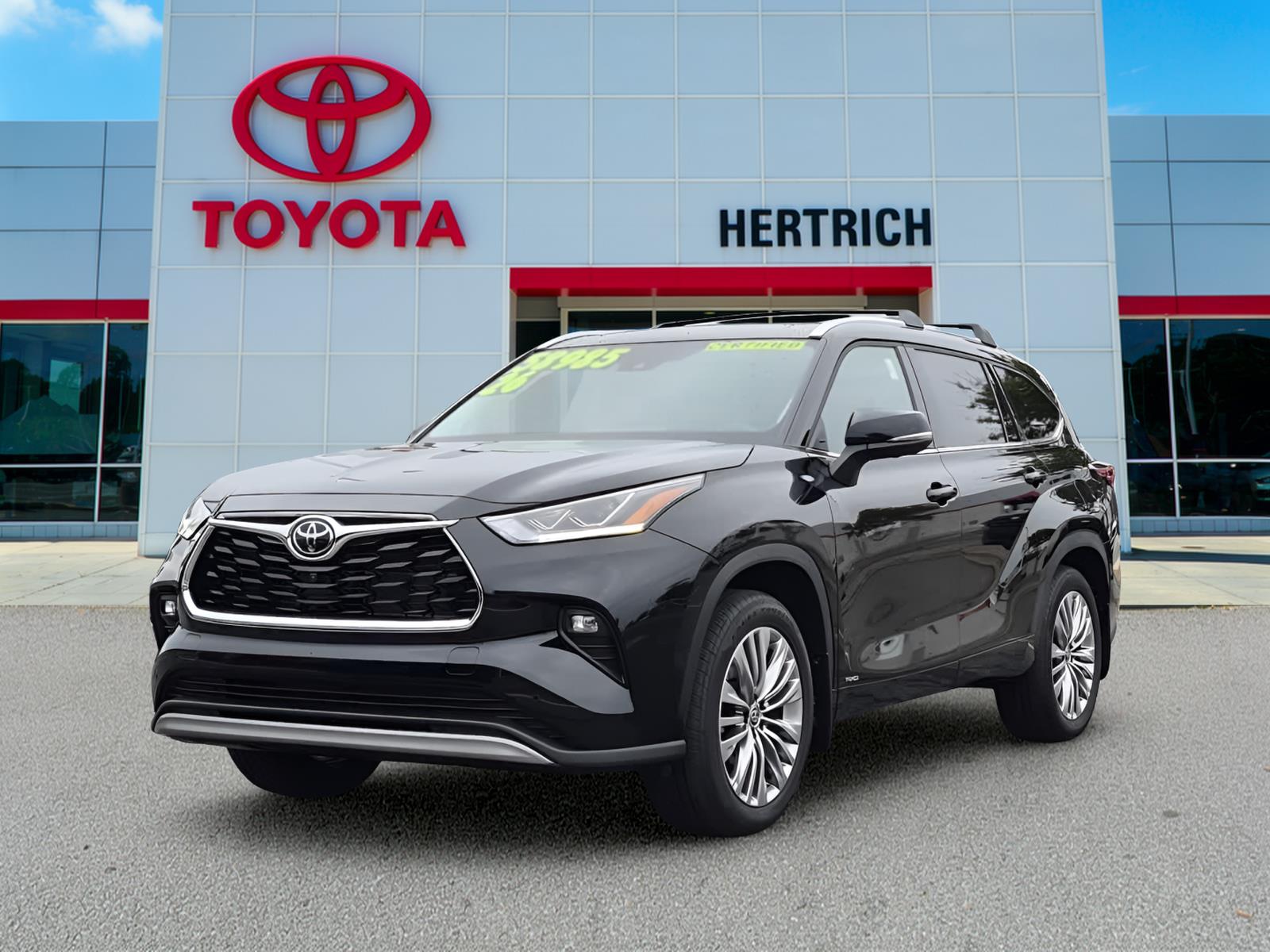 Midnight Black Metallic 2026 Toyota Highlander Hybrid SUV / Crossover All-Wheel Drive Continuously Variable Transmission