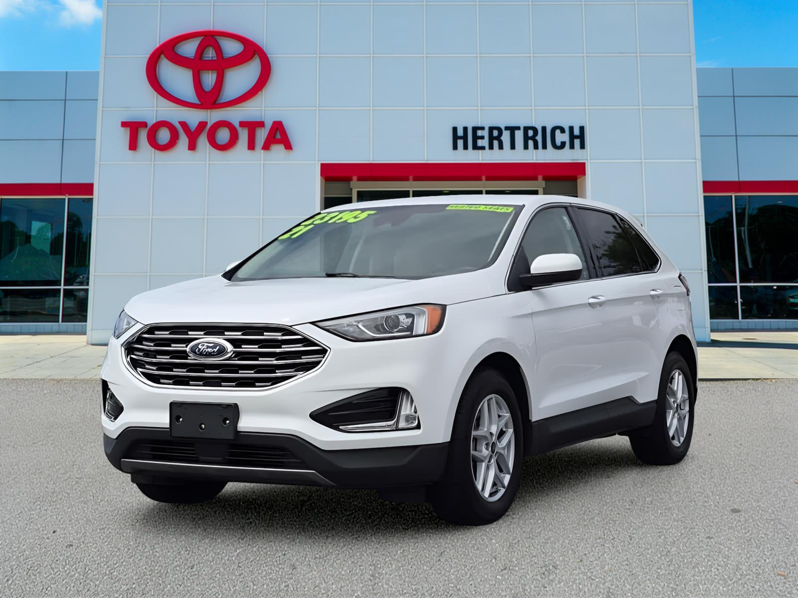 Oxford White 2021 Ford Edge SUV / Crossover Front-Wheel Drive 8-Speed Automatic