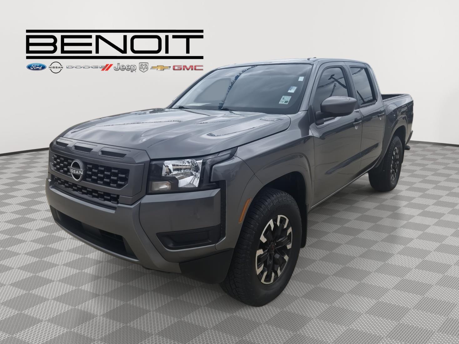 Gray (Gun Metallic) 2025 Nissan Frontier SV Crew Cab 4WD Pickup Truck Four-Wheel Drive Automatic