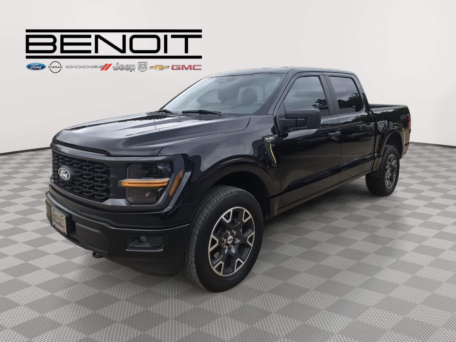 Agate Black Metallic 2025 Ford F-150 Pickup Truck Four-Wheel Drive Automatic