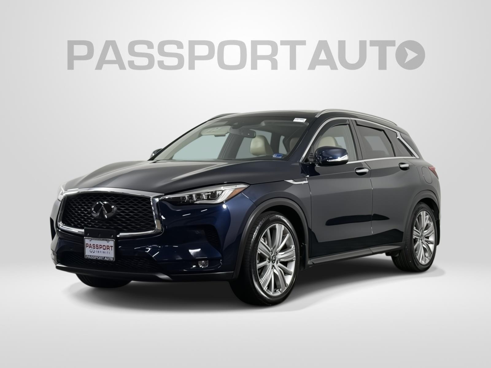 Hermosa Blue 2021 INFINITI QX50 Sensory AWD SUV / Crossover All-Wheel Drive Continuously Variable Transmission