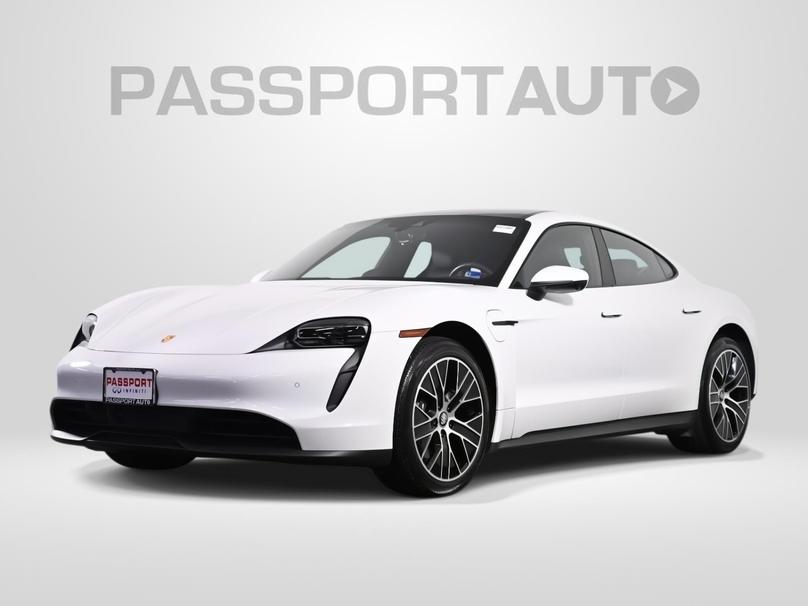 White 2021 Porsche Taycan RWD Sedan Rear-Wheel Drive Automatic