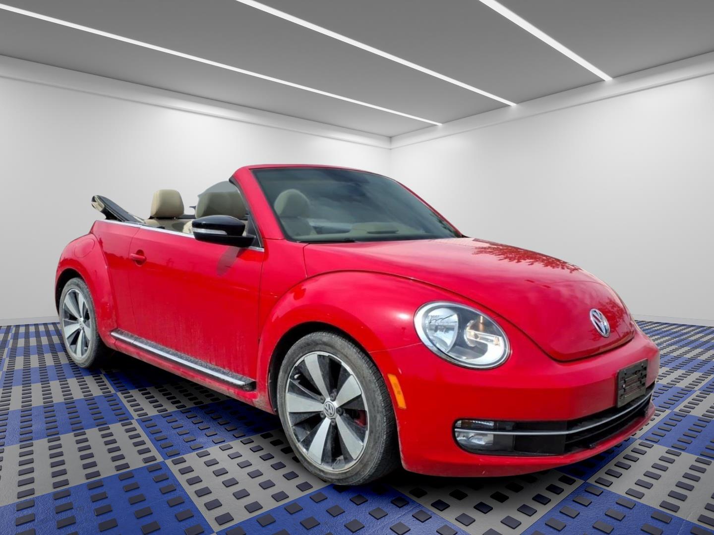 Tornado Red/Black Roof 2013 Volkswagen Beetle Convertible Front-Wheel Drive Automatic