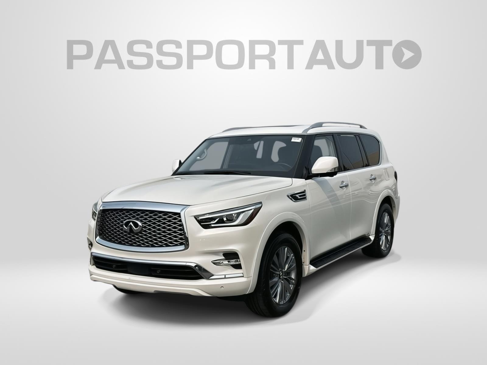 Moonstone White 2024 INFINITI QX80 SUV / Crossover Rear-Wheel Drive 7-Speed Automatic