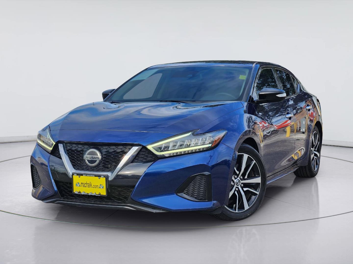 Deep Blue Pearl 2022 Nissan Maxima Sedan Front-Wheel Drive Continuously Variable Transmission