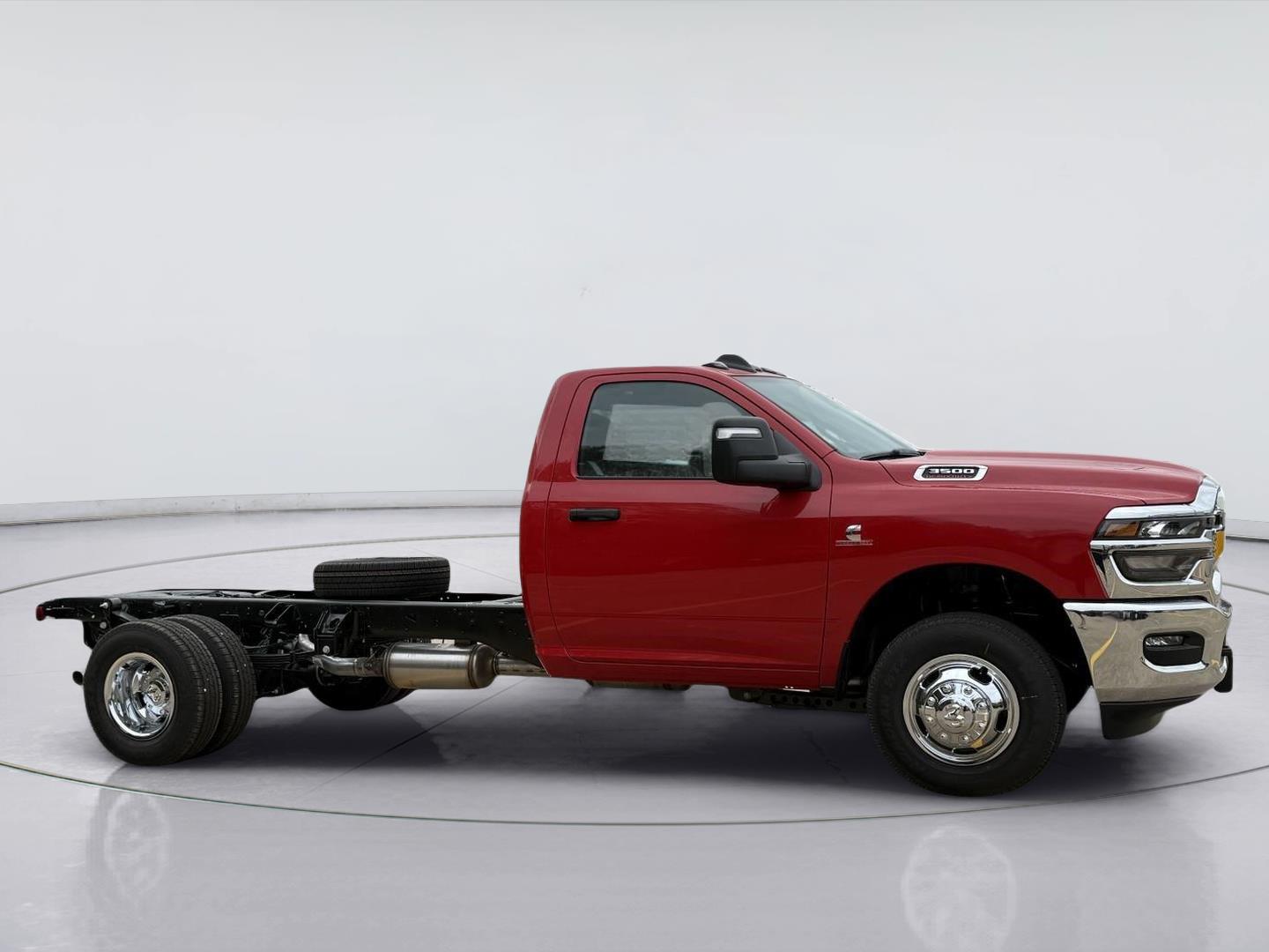 Flame Red Clearcoat 2026 RAM 3500 Chassis Tradesman Regular Cab LB DRW RWD Pickup Truck 4X2 8-Speed Automatic