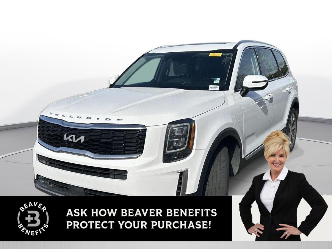 Glacial White Pearl 2022 Kia Telluride EX FWD SUV / Crossover Front-Wheel Drive 8-Speed Automatic