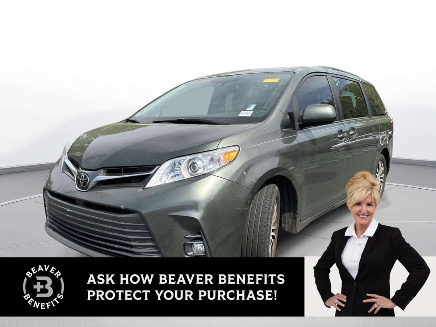 Alumina Jade Metallic 2019 Toyota Sienna XLE 8-Passenger FWD Minivan Front-Wheel Drive 8-Speed Automatic