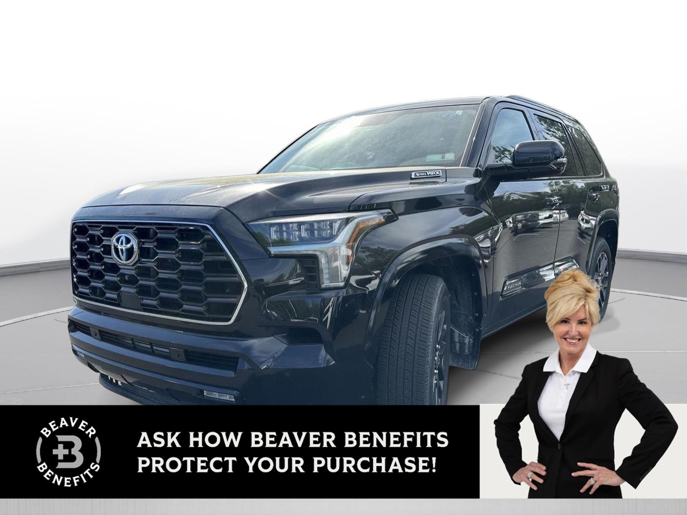 Midnight Black Metallic 2023 Toyota Sequoia Platinum 4WD SUV / Crossover Four-Wheel Drive Automatic