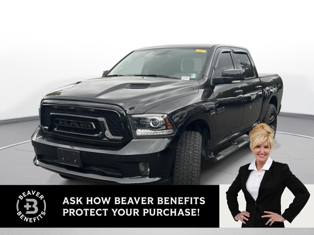 Brilliant Black Crystal Pearlcoat 2018 RAM 1500 Night Crew Cab 4WD Pickup Truck Four-Wheel Drive 8-Speed Automatic