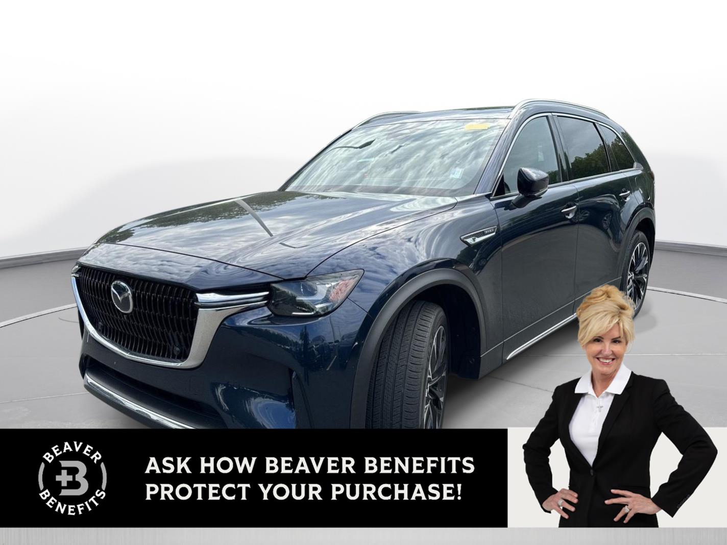 Deep Crystal Blue Mica 2025 Mazda CX-90 PHEV Premium Plus AWD SUV / Crossover All-Wheel Drive Automatic
