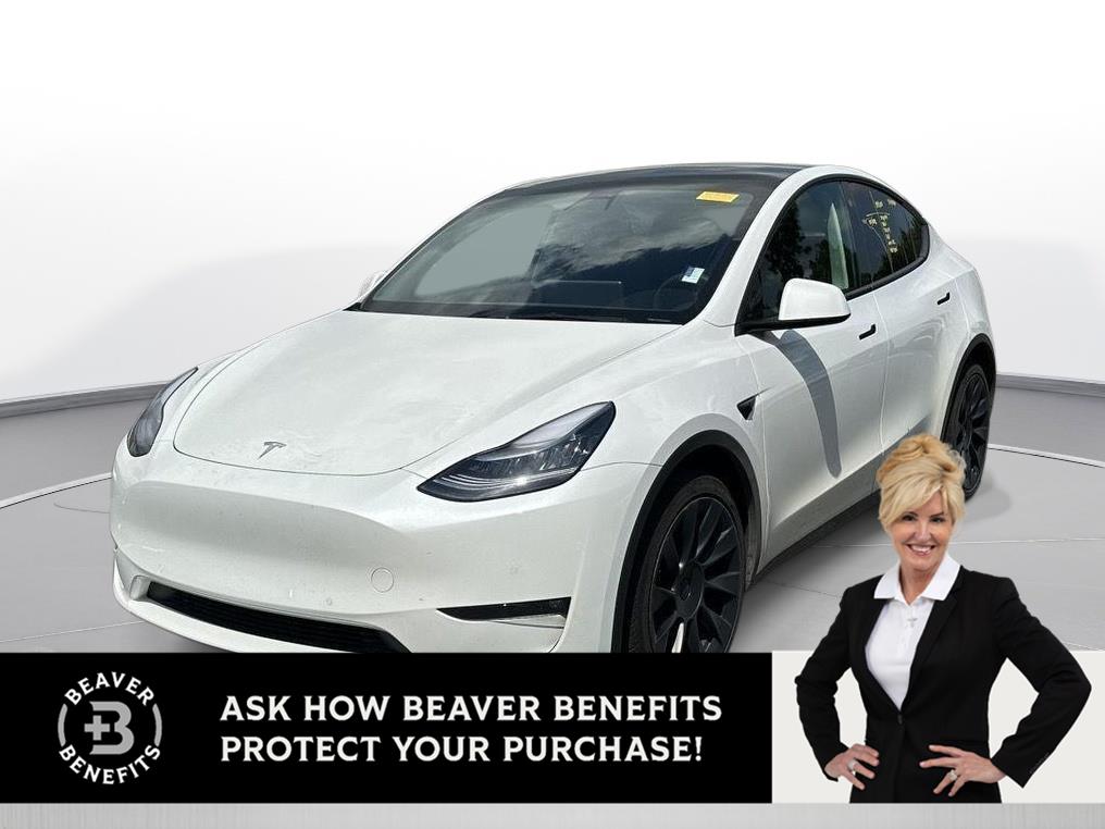 Pearl White Multi-Coat 2021 Tesla Model Y Long Range AWD SUV / Crossover All-Wheel Drive Automatic