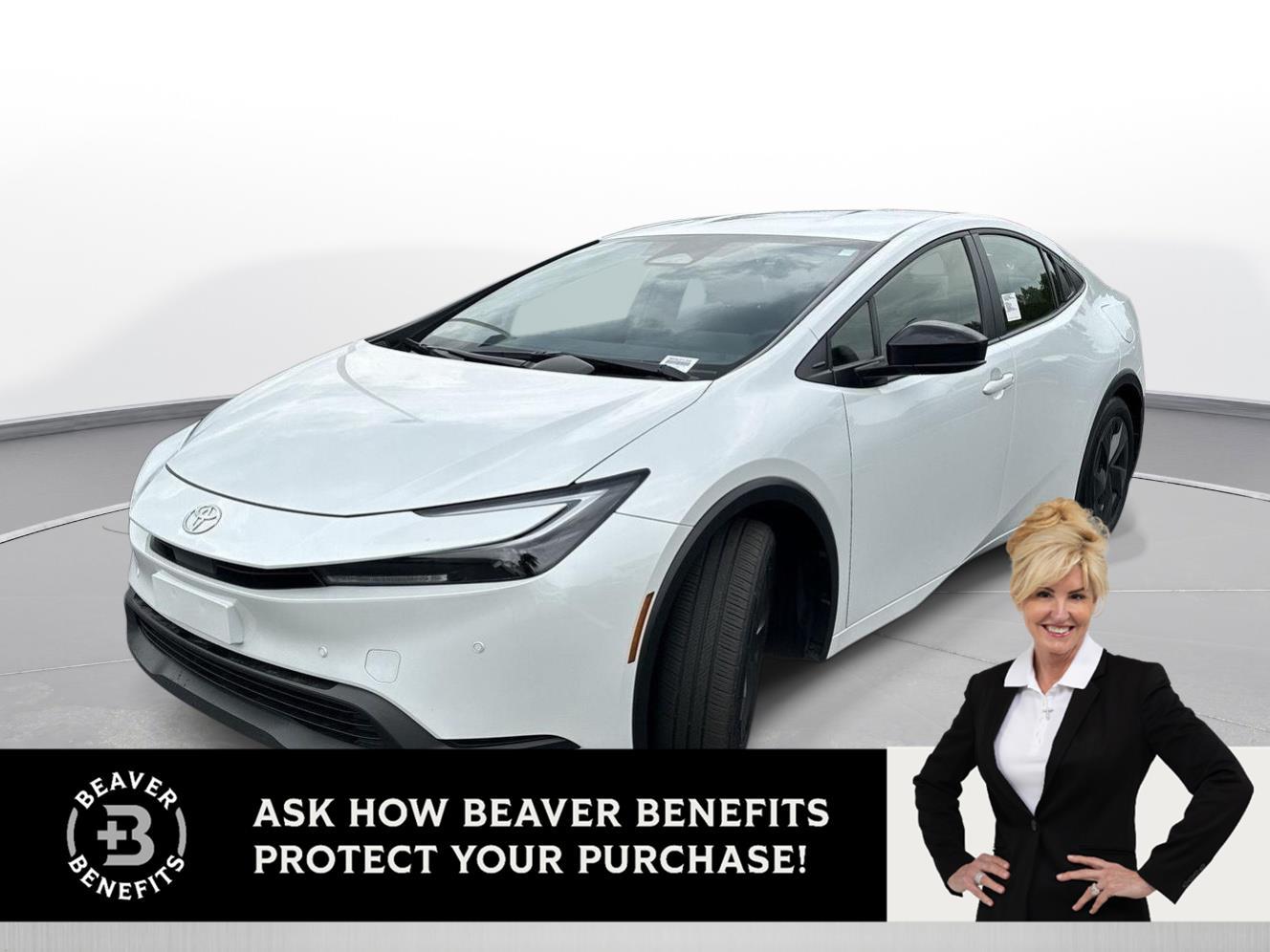White (Wind Chill Pearl) 2025 Toyota Prius LE FWD Hatchback Front-Wheel Drive Continuously Variable Transmission