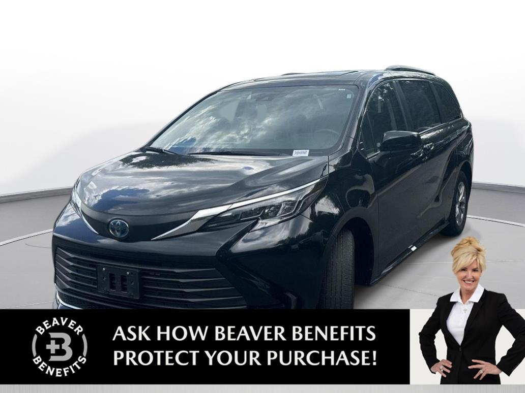 Midnight Black Metallic 2024 Toyota Sienna Minivan Front-Wheel Drive