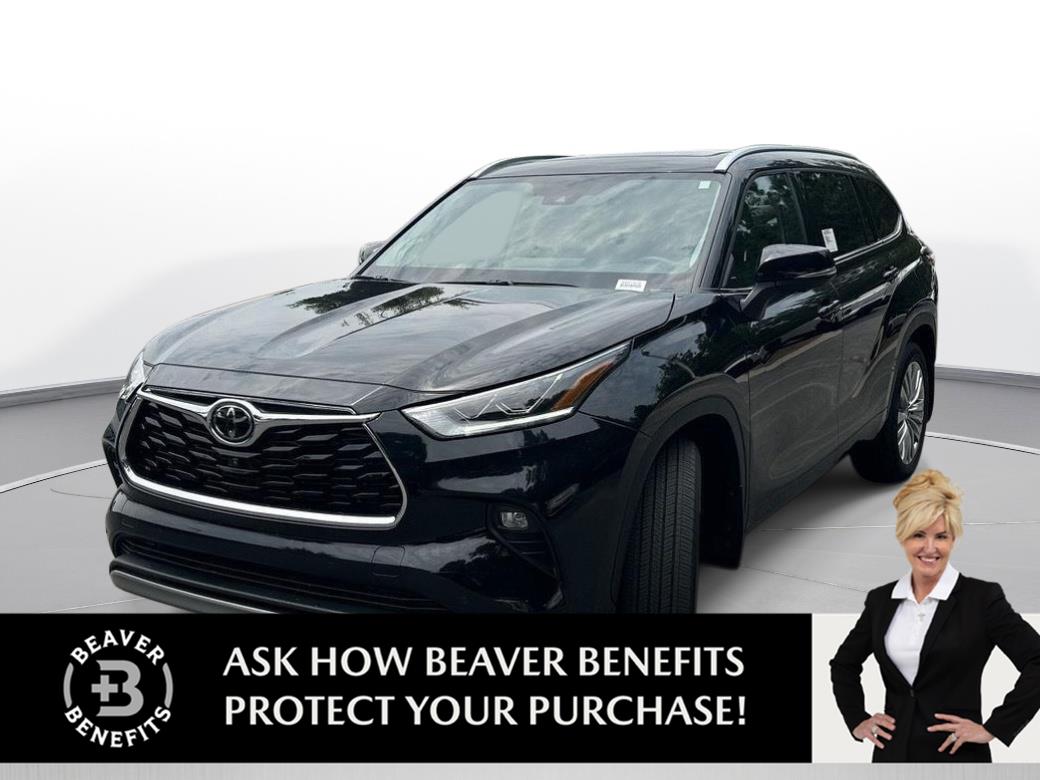 Midnight Black Metallic 2025 Toyota Highlander SUV / Crossover  8-Speed Automatic