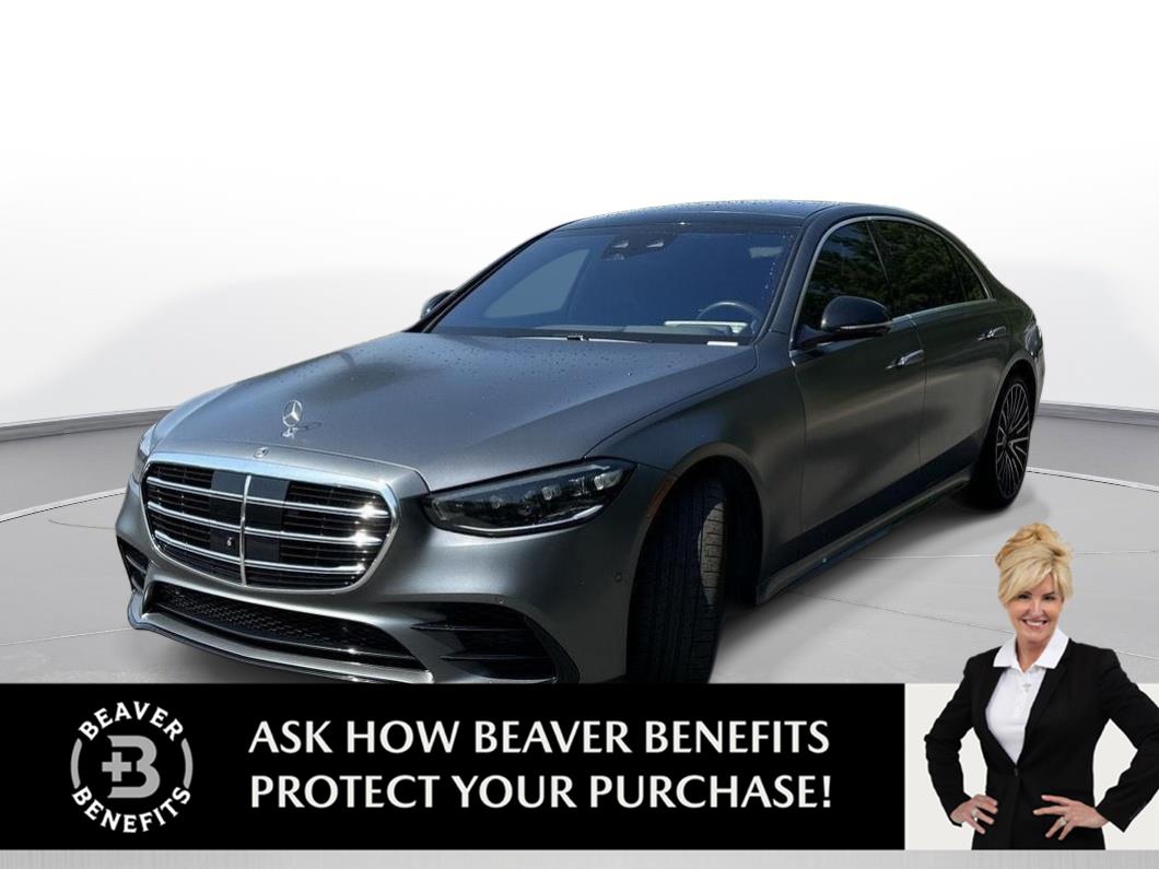 Gray (MANUFAKTUR Selenite Grey Magno) 2022 Mercedes-Benz S-Class Sedan All-Wheel Drive Automatic