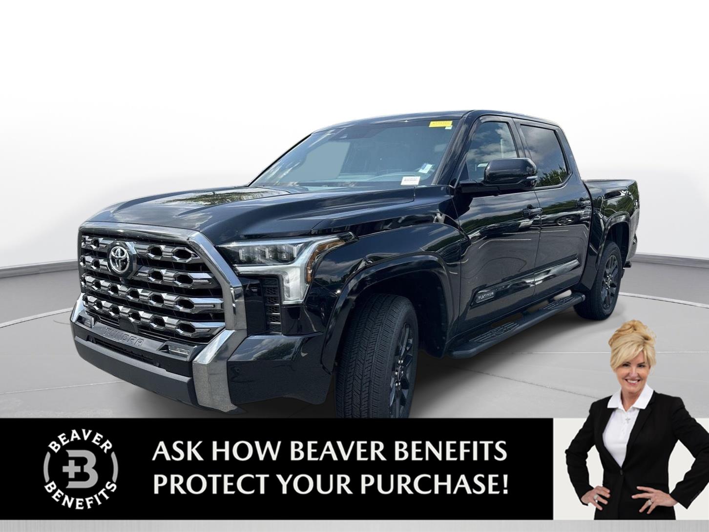 Midnight Black Metallic 2023 Toyota Tundra Pickup Truck Four-Wheel Drive Automatic