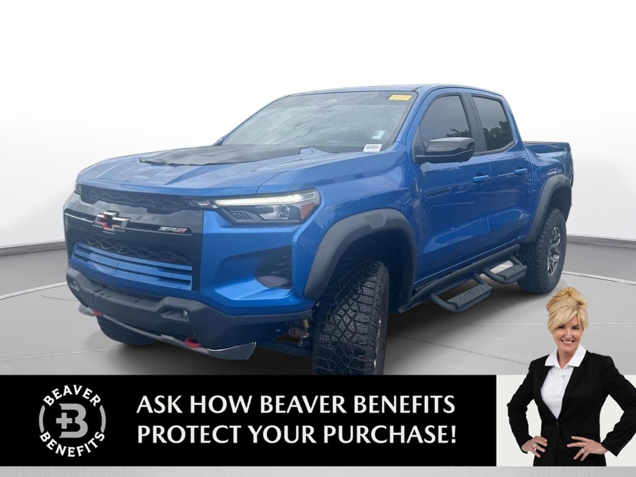 Glacier Blue Metallic 2024 Chevrolet Colorado Pickup Truck Four-Wheel Drive 8-Speed Automatic