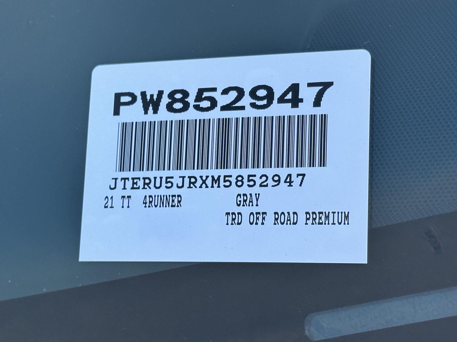 2021 Toyota 4Runner TRD Off Road Premium photo 13