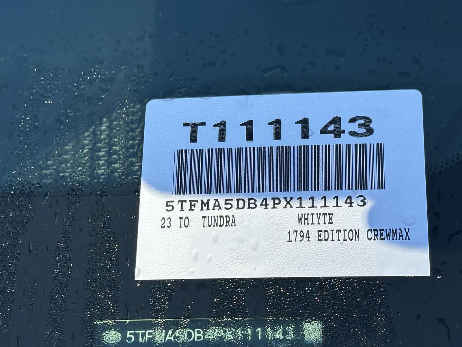 2023 Toyota Tundra 1794 Edition photo 13