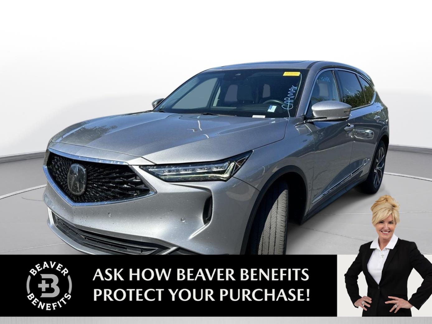 Lunar Silver Metallic 2022 Acura MDX SUV / Crossover Front-Wheel Drive Automatic