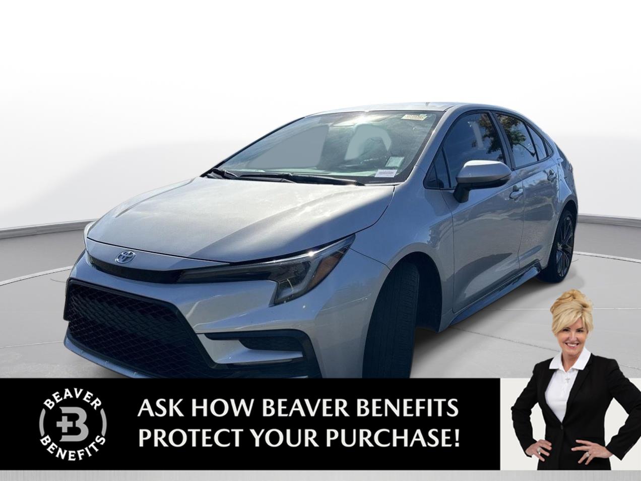 Classic Silver Metallic 2024 Toyota Corolla Sedan Front-Wheel Drive Continuously Variable Transmission
