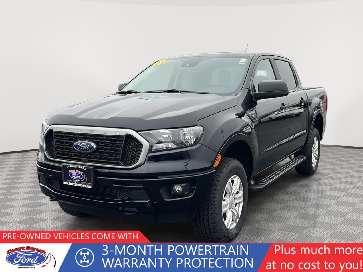 Rapid Red Metallic Tinted Clearcoat 2021 Ford Ranger XLT SuperCrew 4WD Pickup Truck Four-Wheel Drive Automatic