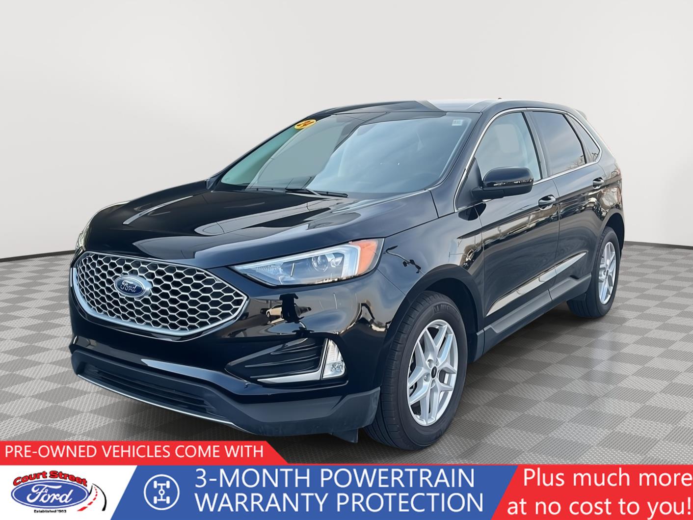 Agate Black 2024 Ford Edge SEL AWD SUV / Crossover All-Wheel Drive 8-Speed Automatic