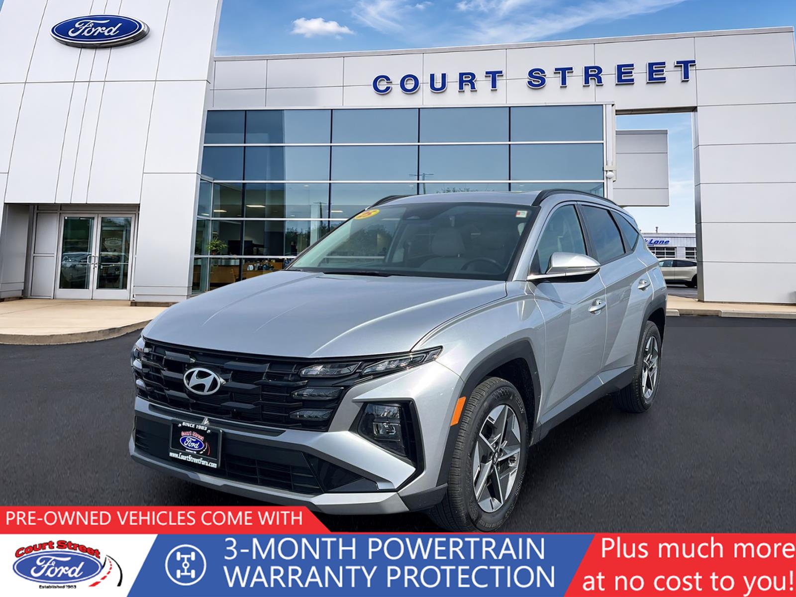 Shimmering Silver 2025 Hyundai Tucson SUV / Crossover All-Wheel Drive Automatic