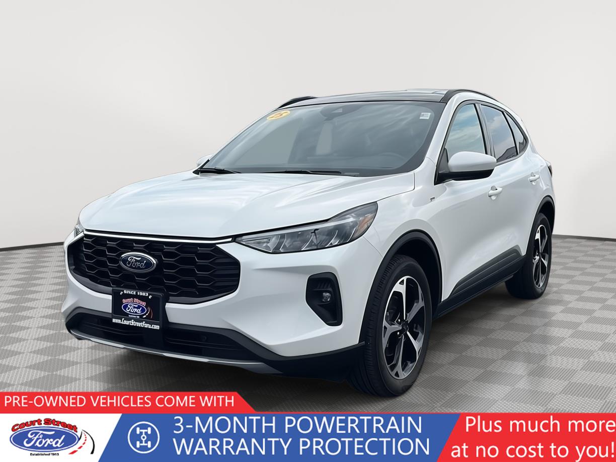 Star White Metallic Tri-Coat 2025 Ford Escape Hybrid ST-Line Select AWD SUV / Crossover All-Wheel Drive Continuously Variable Transmission