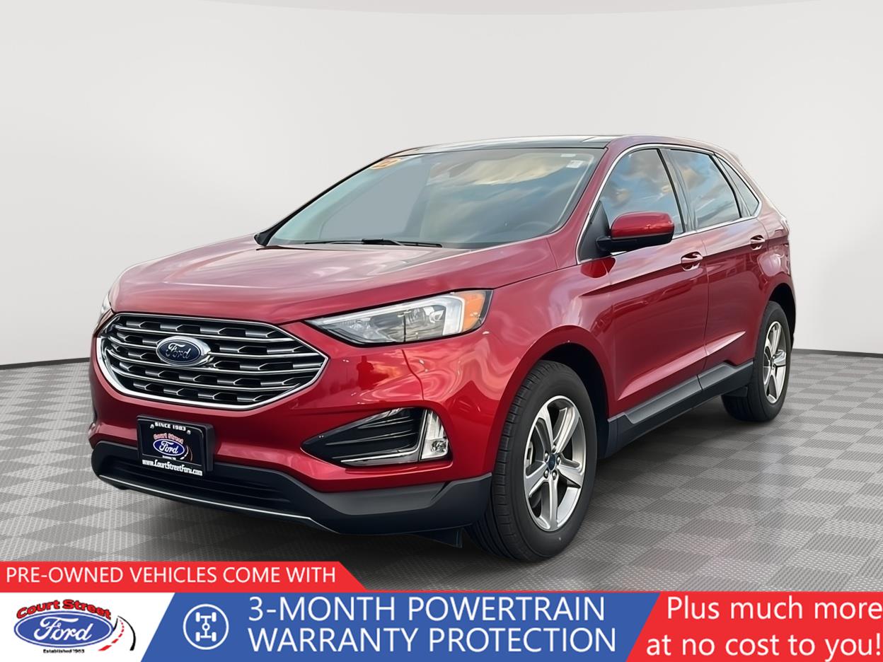 Rapid Red Metallic Tinted Clearcoat 2022 Ford Edge SEL AWD SUV / Crossover All-Wheel Drive 8-Speed Automatic
