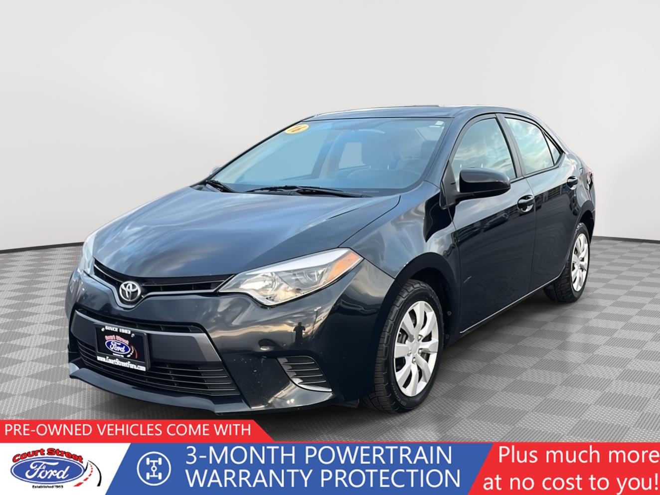 Black Sand Pearl 2016 Toyota Corolla LE Sedan Front-Wheel Drive Continuously Variable Transmission