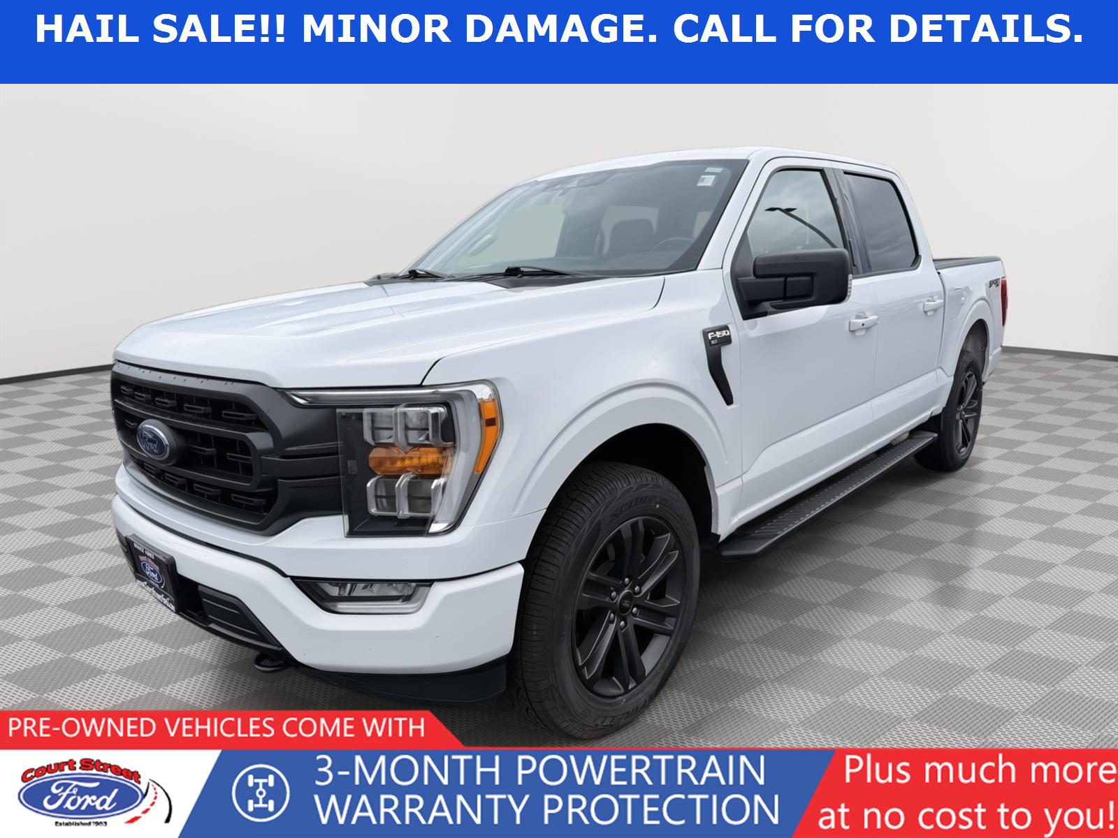 Oxford White 2022 Ford F-150 XLT SuperCrew 4WD Pickup Truck Four-Wheel Drive Automatic