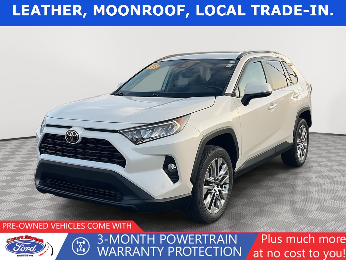 White (Blizzard Pearl) 2021 Toyota RAV4 XLE Premium AWD SUV / Crossover All-Wheel Drive 8-Speed Automatic