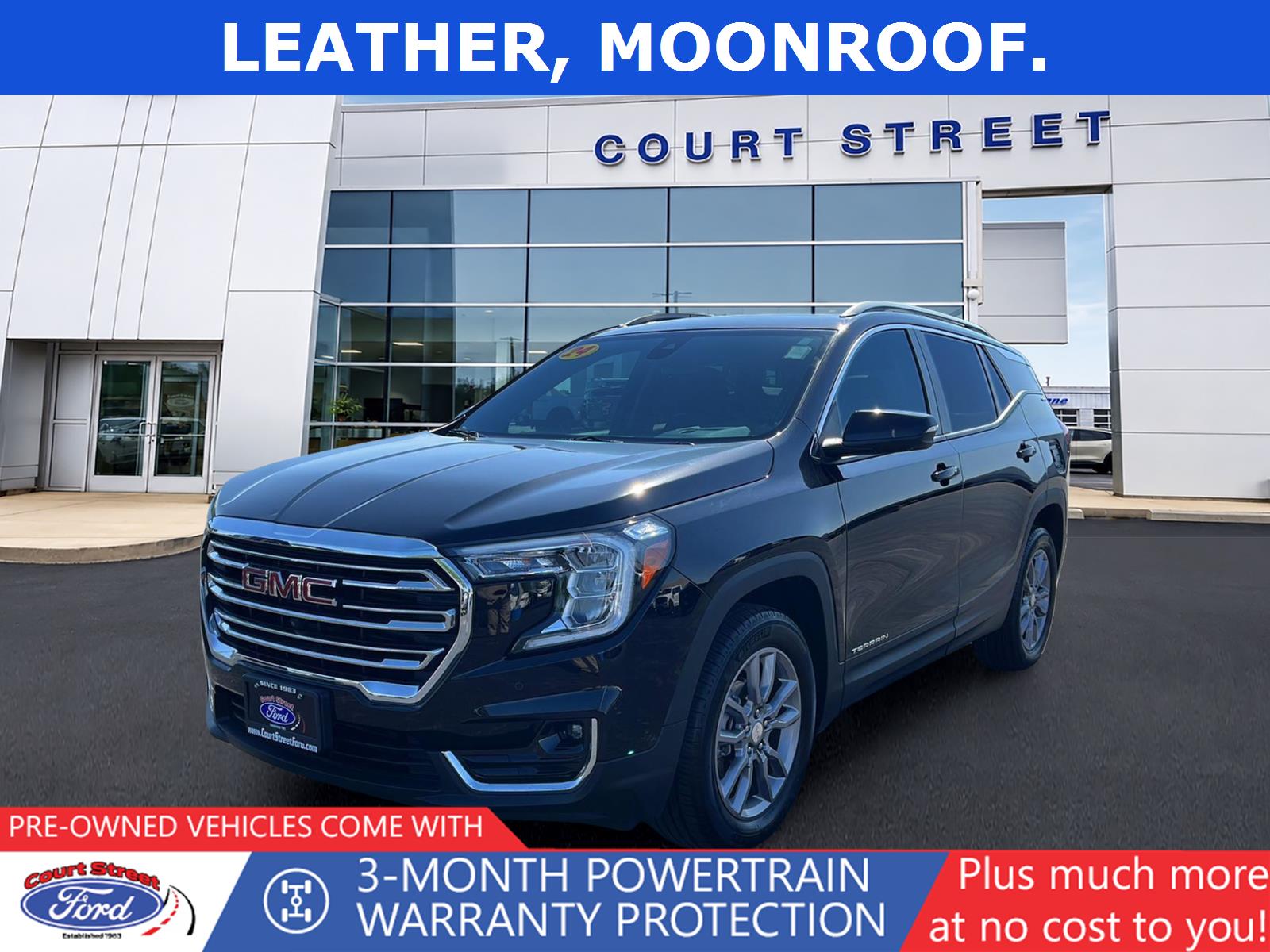 Black (Ebony Twilight Metallic) 2024 GMC Terrain SUV / Crossover All-Wheel Drive 9-Speed Automatic