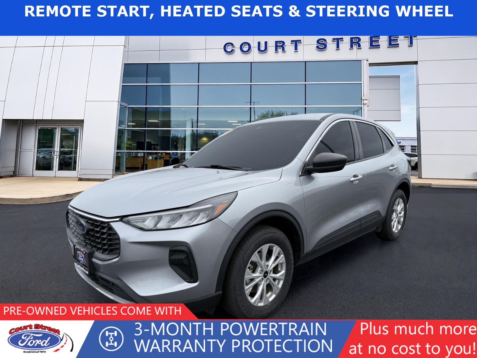 Iconic Silver 2024 Ford Escape SUV / Crossover All-Wheel Drive 8-Speed Automatic
