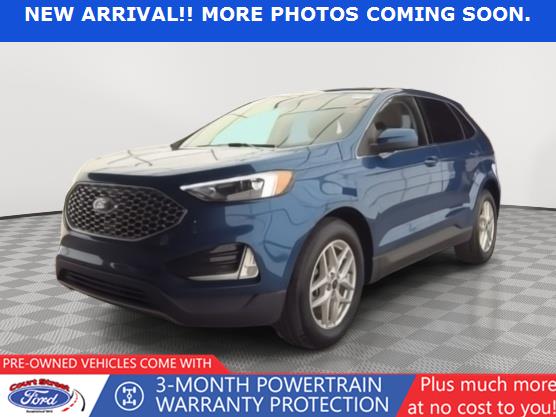 Atlas Blue 2024 Ford Edge SEL AWD SUV / Crossover All-Wheel Drive 8-Speed Automatic