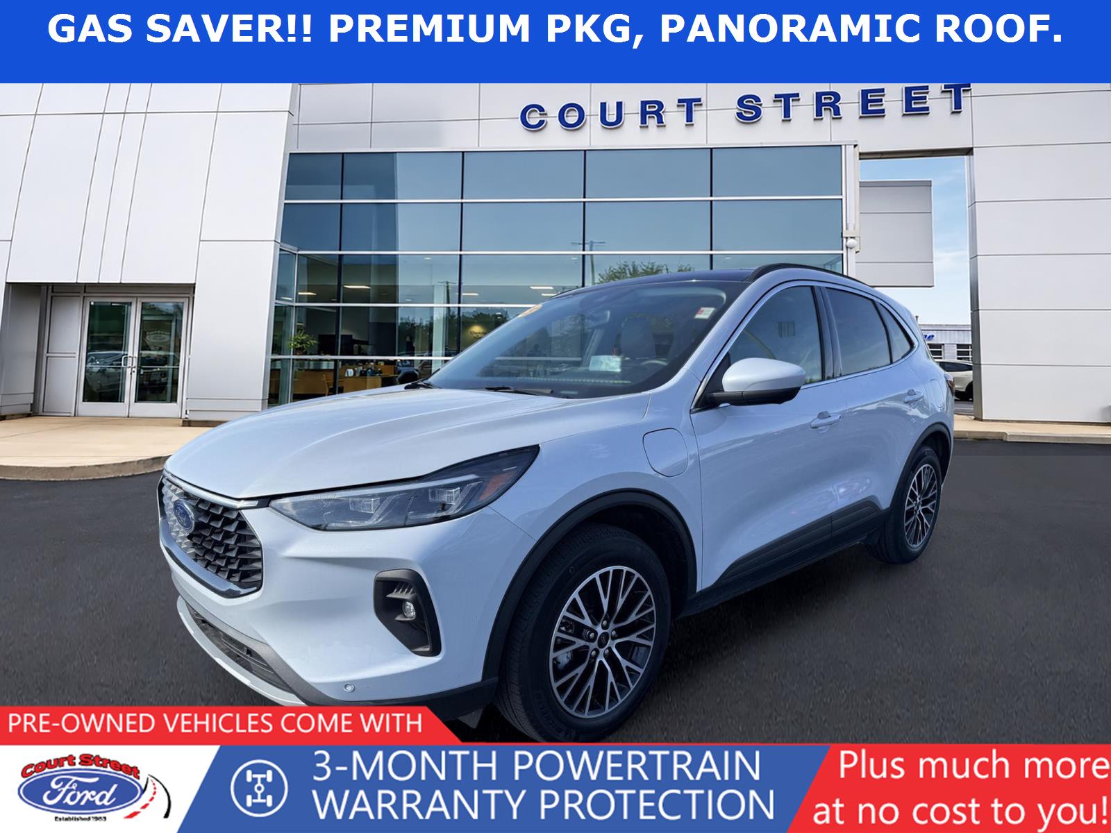 Space Silver 2025 Ford Escape Hybrid Plug-in SUV / Crossover Front-Wheel Drive Continuously Variable Transmission