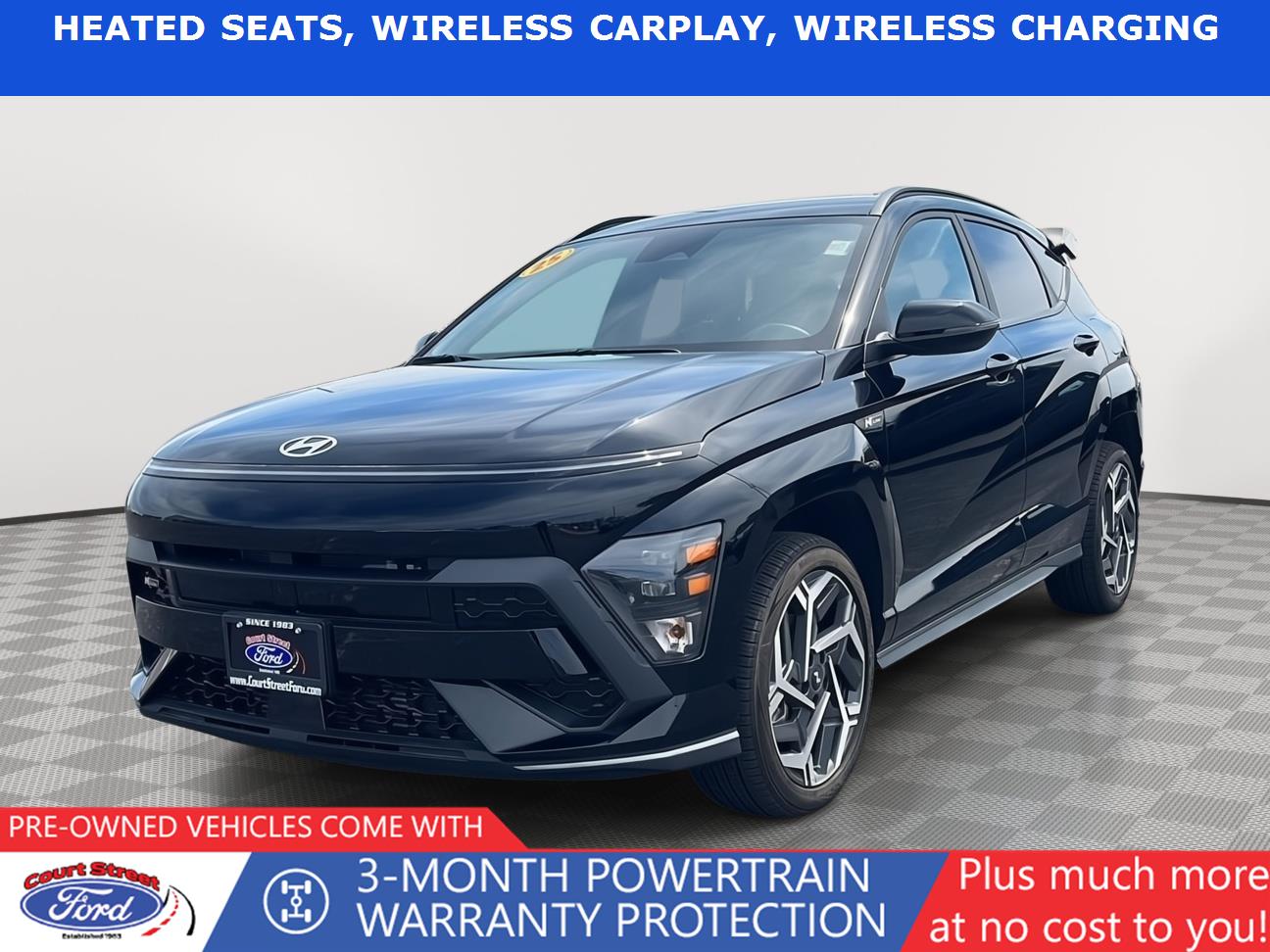Abyss Black Pearl 2025 Hyundai Kona N Line AWD SUV / Crossover All-Wheel Drive Automatic