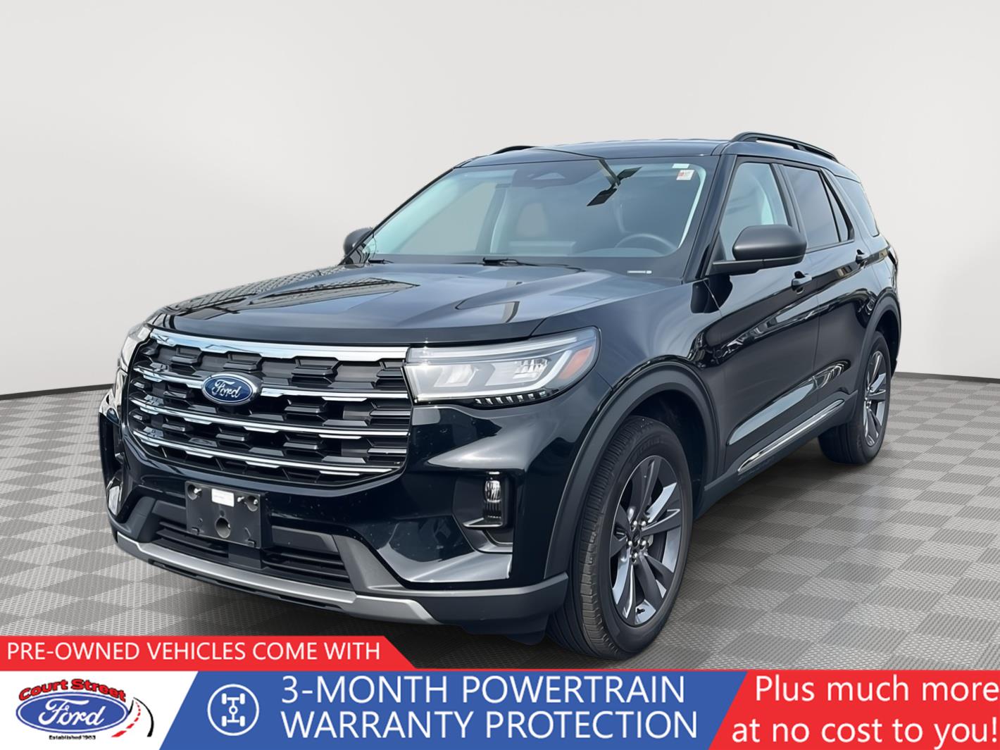 Agate Black 2025 Ford Explorer Active AWD SUV / Crossover All-Wheel Drive Automatic