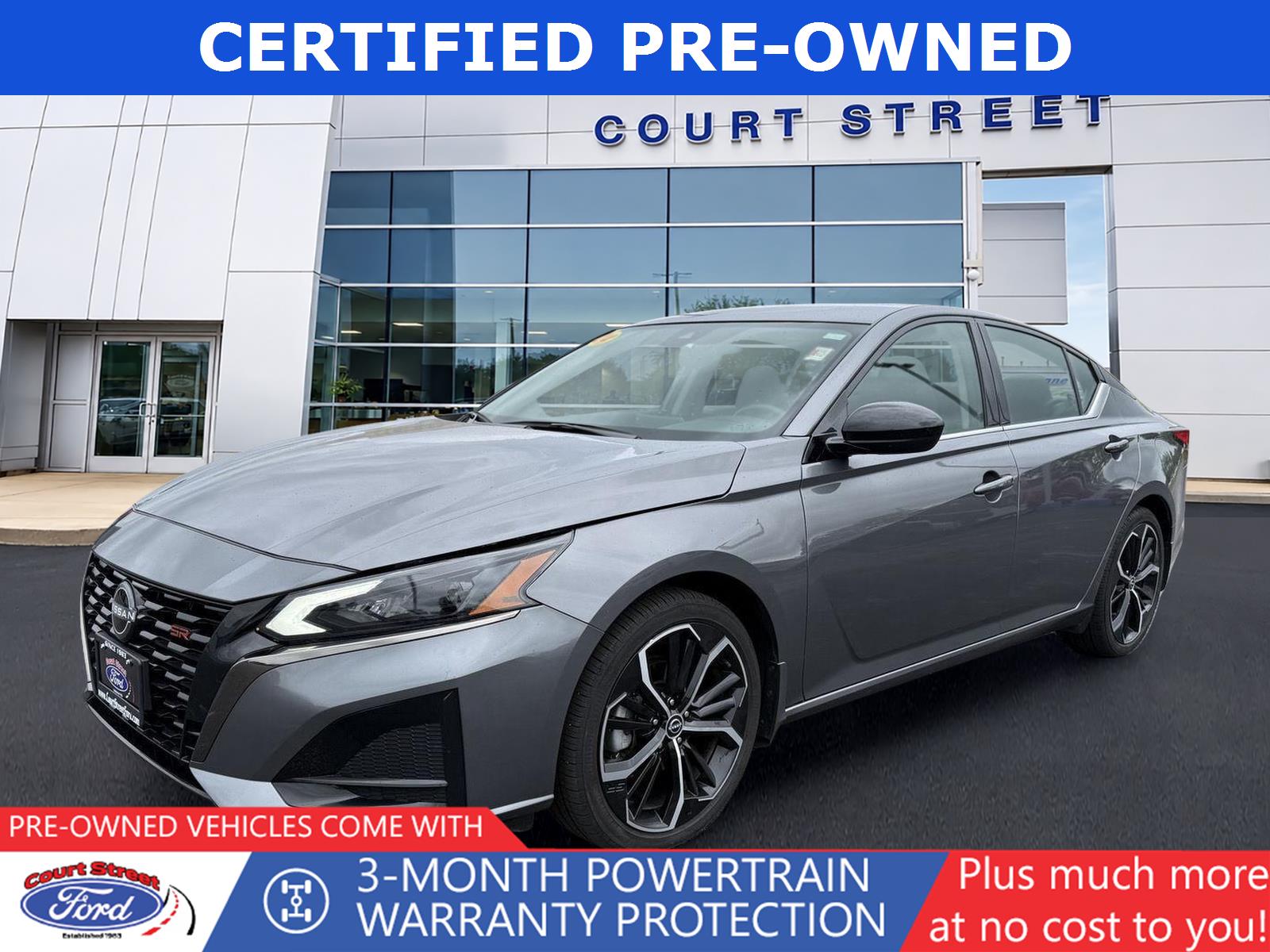 Gray (Gun Metallic) 2024 Nissan Altima Sedan Front-Wheel Drive Continuously Variable Transmission