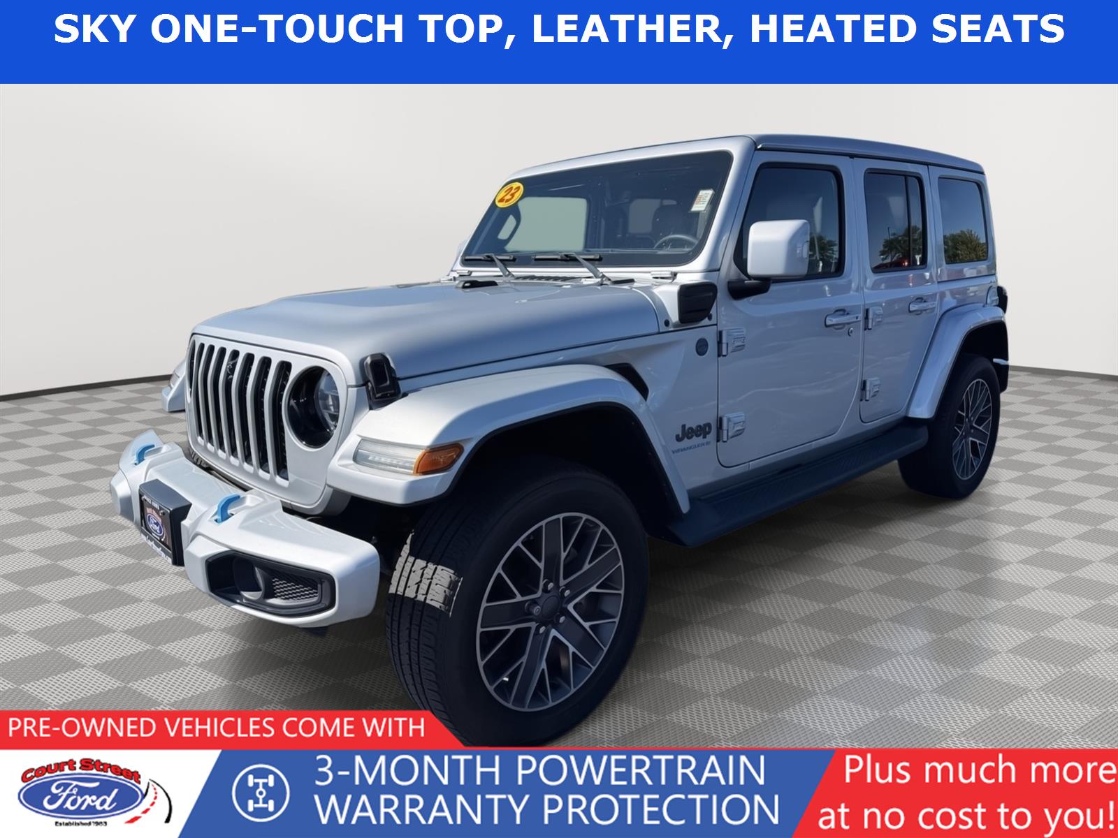 Silver Zynith Clearcoat 2023 Jeep Wrangler 4xe High Altitude 4WD SUV / Crossover Four-Wheel Drive 8-Speed Automatic