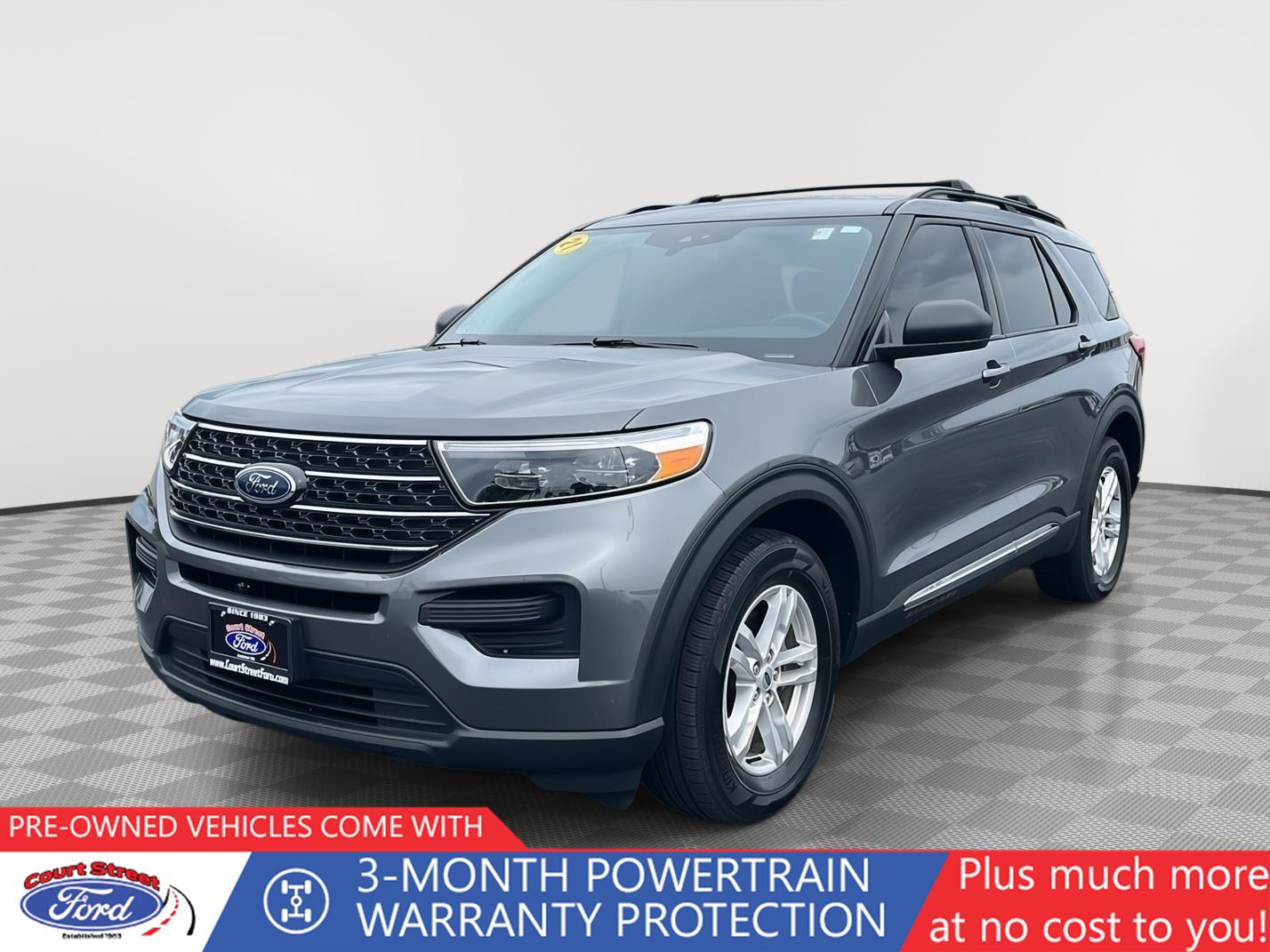 Carbonized Gray 2021 Ford Explorer XLT AWD SUV / Crossover All-Wheel Drive 
