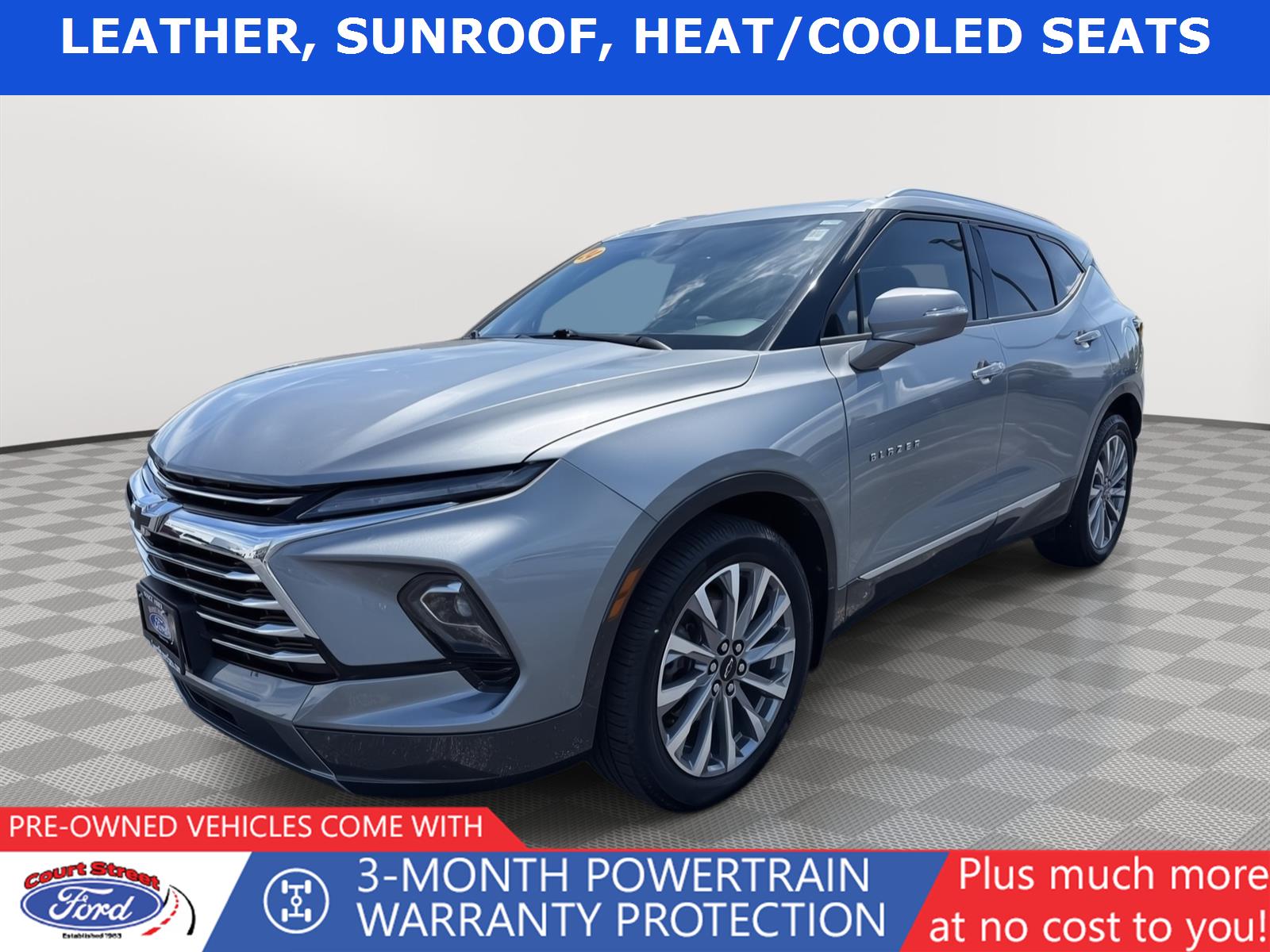 Sterling Gray Metallic 2024 Chevrolet Blazer SUV / Crossover All-Wheel Drive 9-Speed Automatic