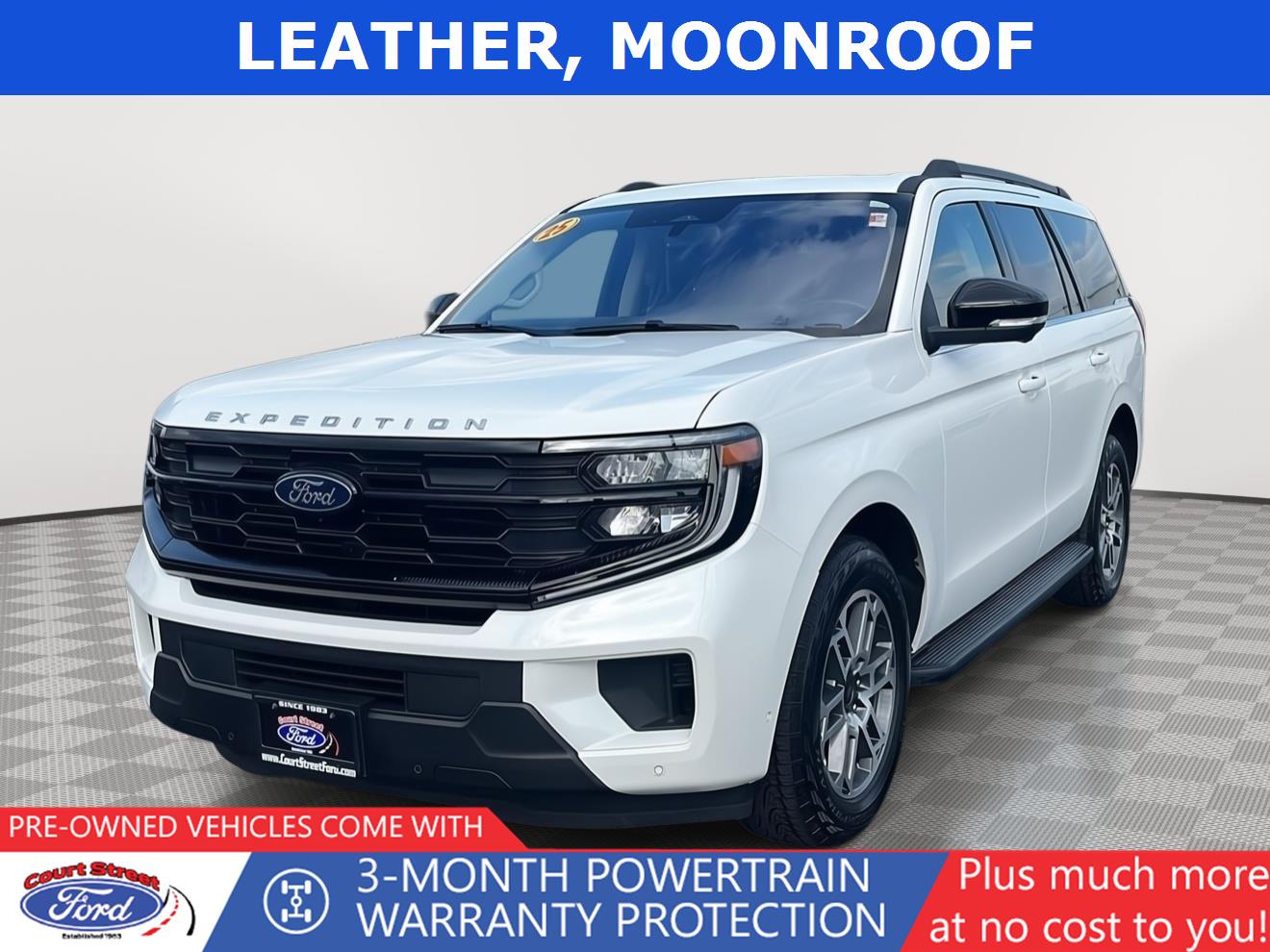 Star White Metallic Tri-Coat 2025 Ford Expedition SUV / Crossover Four-Wheel Drive Automatic