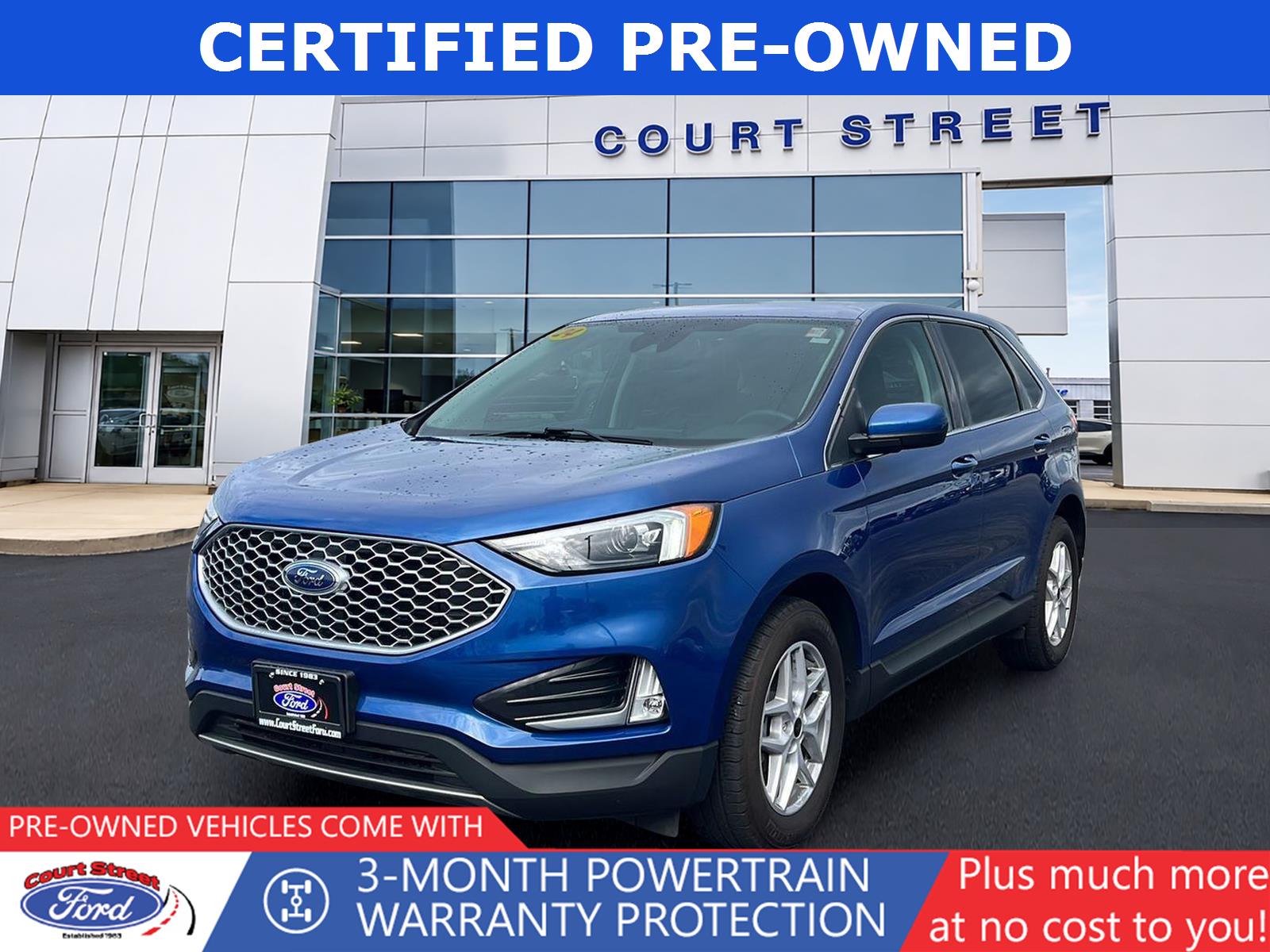 Atlas Blue 2023 Ford Edge SUV / Crossover All-Wheel Drive 8-Speed Automatic