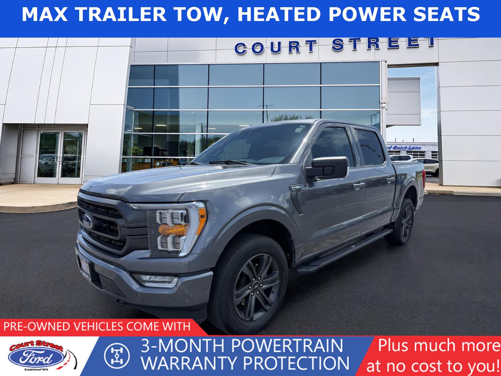Carbonized Gray 2022 Ford F-150 Pickup Truck Four-Wheel Drive Automatic