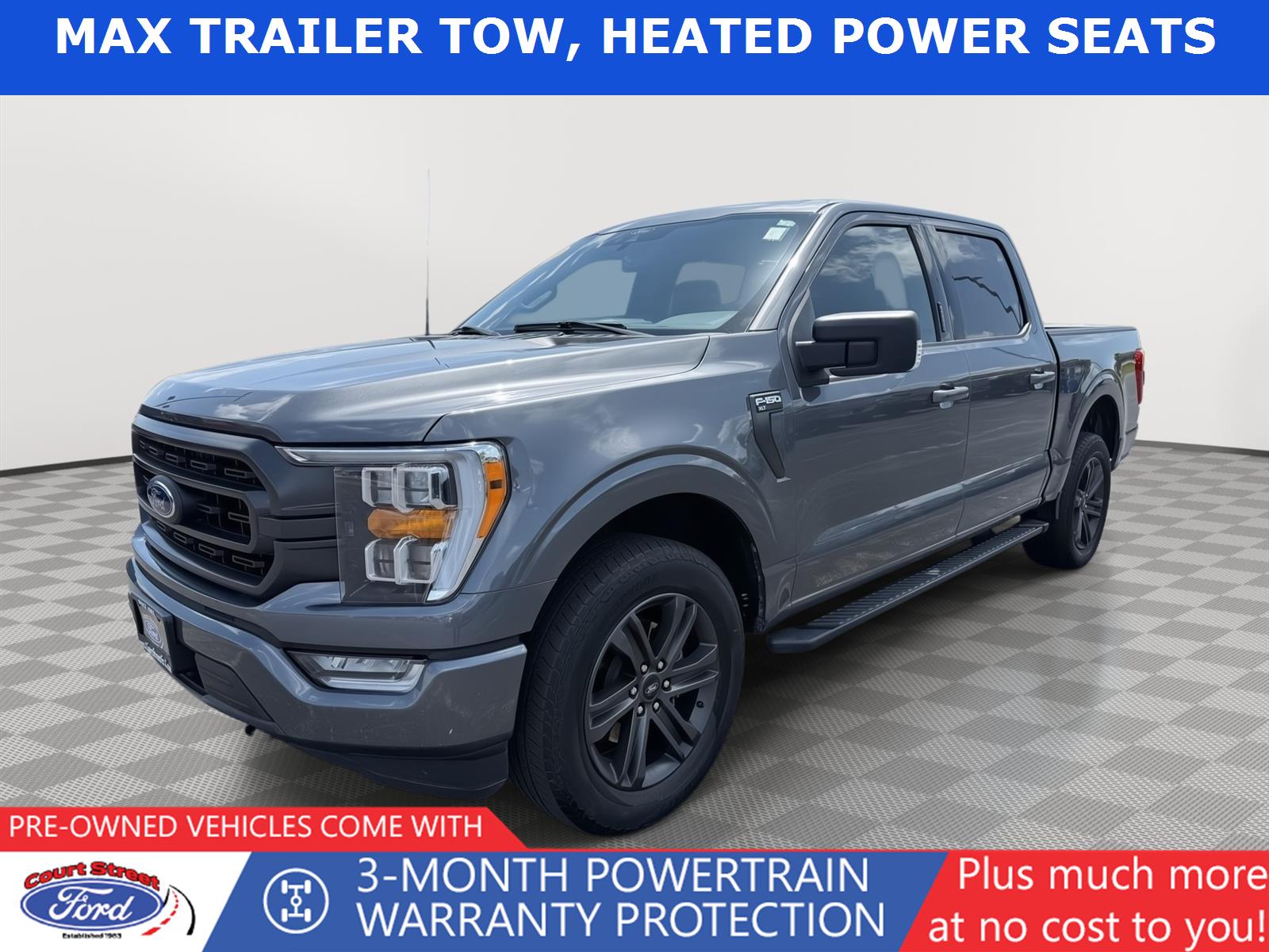 Carbonized Gray 2022 Ford F-150 Pickup Truck Four-Wheel Drive Automatic