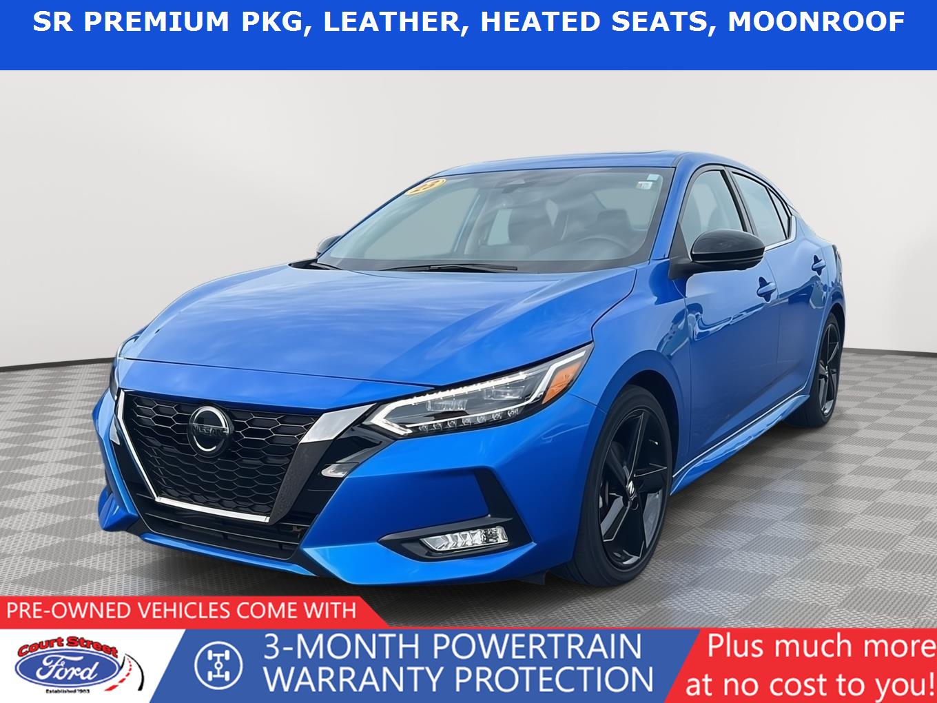 Electric Blue Metallic 2023 Nissan Sentra Sedan Front-Wheel Drive Continuously Variable Transmission