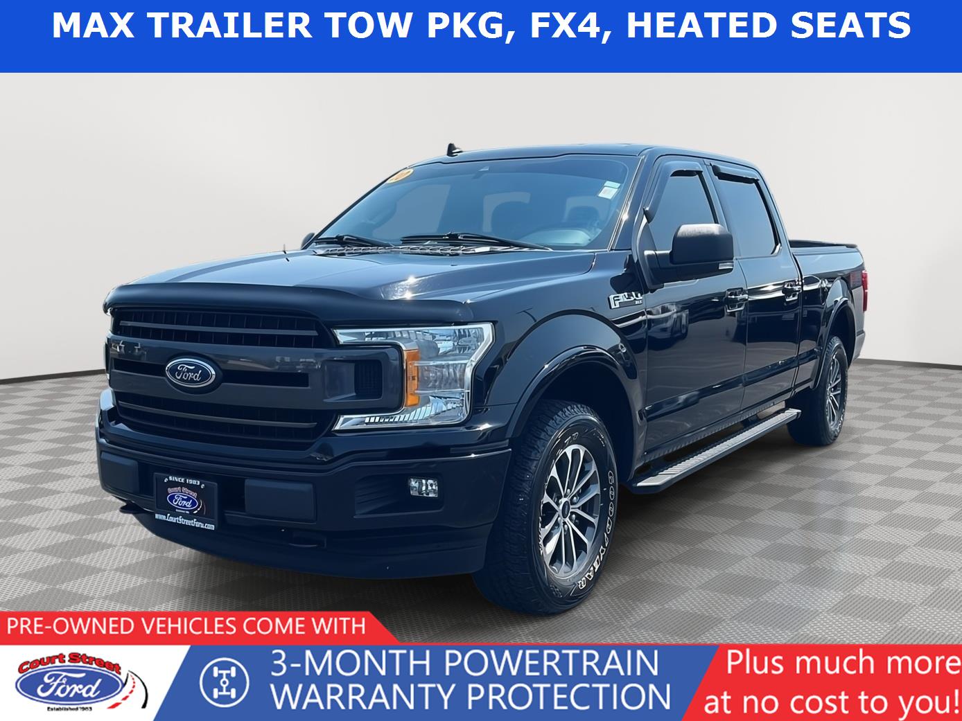 Agate Black 2020 Ford F-150 Pickup Truck Four-Wheel Drive Automatic